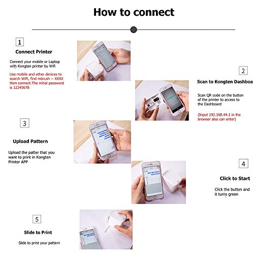 Mini and Portable Hand held Printer with WiFi,Full Color