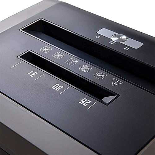 25-Sheet Heavy Duty Paper Shredder with 30-Minute Runtime - 31L Wastebasket - Black