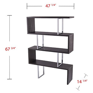 Furniture HotSpot Free Standing Etagere Bookcase - 3 Tier Bookshelf - Open Concept