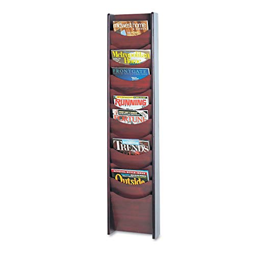 Safco Products 4331MH Wood Magazine Rack, 12 Pocket, Mahogany