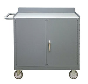 Durham 2210A-LU-95 Mobile Workstation Lockable Storage Compartment, 36" Wide, 1200 lb Capacity