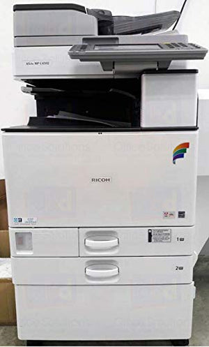 Ricoh Aficio MP C5502 Tabloid-Size Color Laser Multifunction Copier - 55 ppm, Copy, Print, Scan, Auto Duplex, Network, ARDF, 2 Trays, Stand
