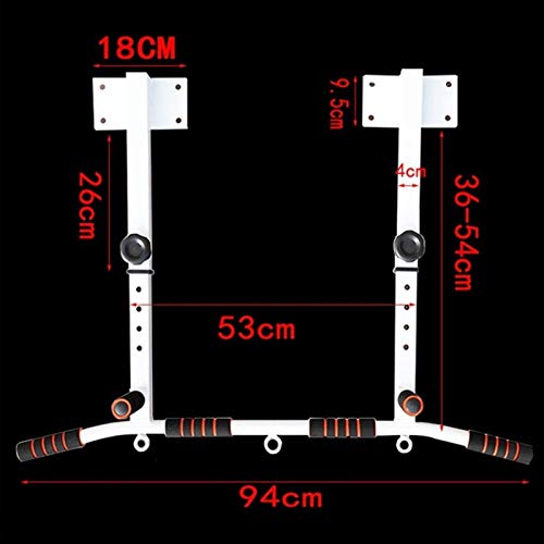 ZLQBHJ Strength Training Pull-Up Bars Strength Training Dip Stands Body Press on Wall-Mounted Horizontal Bar, Home Indoor Strength Training Gymnastic Equipment