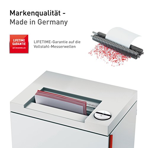 ideal. 2445 Cross-Cut Deskside Paper Shredder, Continuous Operation, 6-8 Sheet Feed Capacity, 9-Gallon Bin, Shred Staples/Paper Clips/Credit Cards, Designed for 3-4 Users, P-5 Security Level