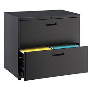 30"W Lateral File Cabinet, 2 Drawer, Charcoal