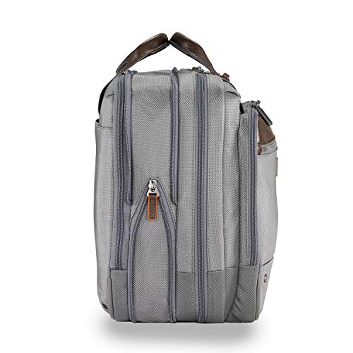 Briggs & Riley @ Work-Brief Briefcase, Gray, Large Expandable