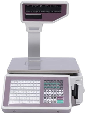 HaroldDol Commercial Digital Price Computing Scale with Thermal Label Printer - 66lbs Capacity