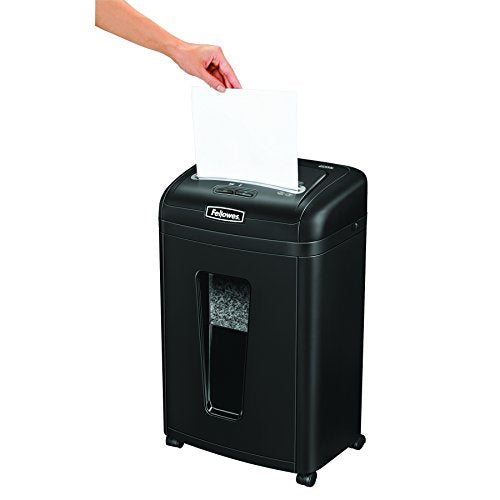 Fellowes Powershred 455Ms 9-Sheet Micro-Cut Paper and Credit Card Shredder with Auto Reverse (4689401)
