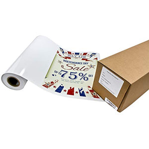 Photo Peel Glossy Printable Adhesive Vinyl Roll 44 inches x 60 feet Inkjet Peel and Stick Sticker Paper Works with All Inkjet Printers Including Professional Makes and Models