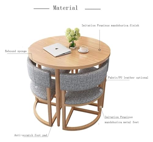 DioOnes Modern Marble Dining Table & Chair Set - Light Luxury Conference Room & Coffee Table Combo