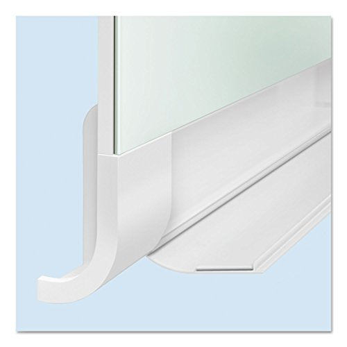 Quartet G5028ht Horizon Magnetic Glass Marker Board With Hidden Tray, 50 X 28, White