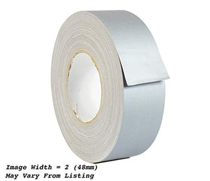 WOD GTC12 Gaffer Tape, Gray Low Gloss Finish Film, Residue Free, Non Reflective Gaffer, Better than Duct Tape (Available in Multiple Sizes & Colors): 2 inch x 60 yds. (Case of 24-Rolls)