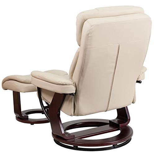 Pemberly Row Leather Recliner in Beige