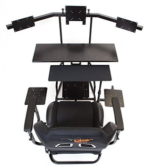 Volair Sim Universal Flight or Racing Simulation Cockpit Chassis with Triple Monitor Mounts