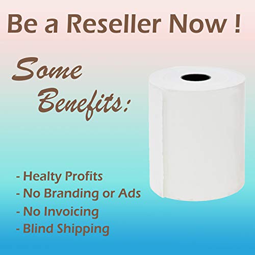 (200 POS Rolls) PRE Printed 3 1/8 x 230 Thermal Paper roll 200 Pack Cash Register Rolls BPA Free TSP100, CT-S300, CT-S2000, TSP100 M129B, M129C, M244A 109282 PMC05214 856348 - BuyRegisterRolls