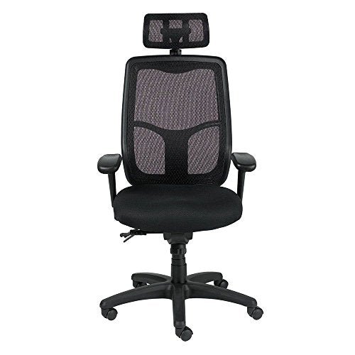 Apollo Mesh Back Fabric Seat Ergonomic Chair with Headrest Black Fabric/Black MeshWeight: 66 lbs.