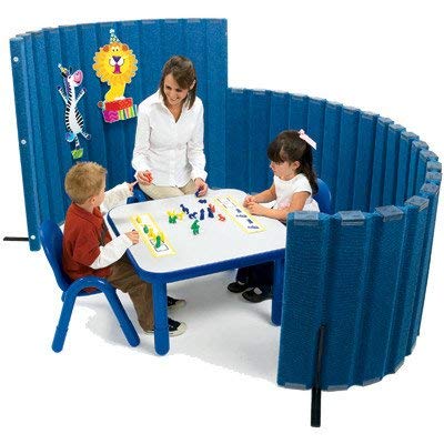 SoundSponge Quiet Dividers 48" x 10' Wall - Blueberry