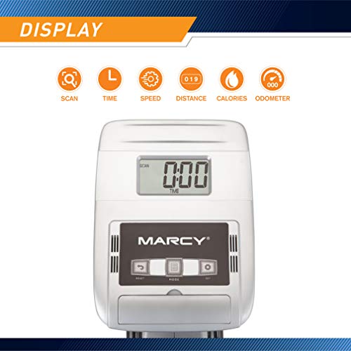 Marcy Foldable Magnetic Rowing Machine with Adjustable Resistance & Transport Wheels ME-1018RE, One Size,Blue