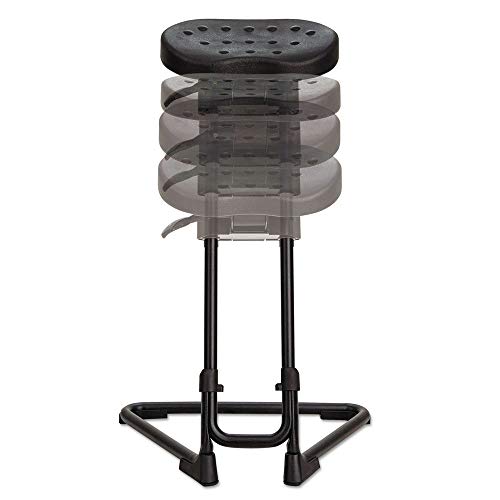 Alera Plus SS600 SS Series Sit/Stand Adjustable Stool, Black