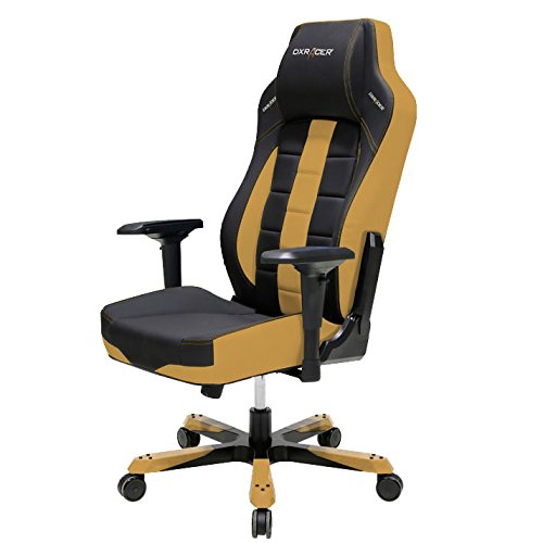 DXRacer OH/BF120/NC Boss Series Black and Coffee Gaming Chair - Includes 1 free cushion and Lifetime warranty on frame