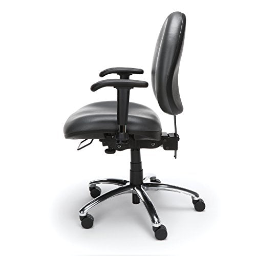 OFM 24/7 Vinyl Chair, Charcoal