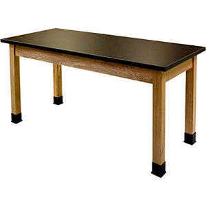 National Public Seating Science Lab Table 30"W x 72"L x 36"H Solid Front Chem-Res Top