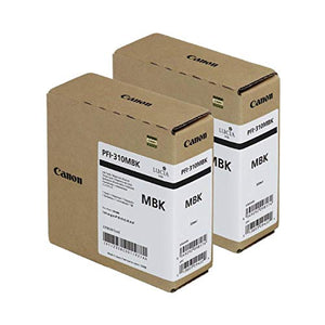 Canon 2 Pack PFI-310 330ml Matte Black Pigment Ink Tank for imagePROGRAF TX-2000, TX-3000 and TX-4000 Printers