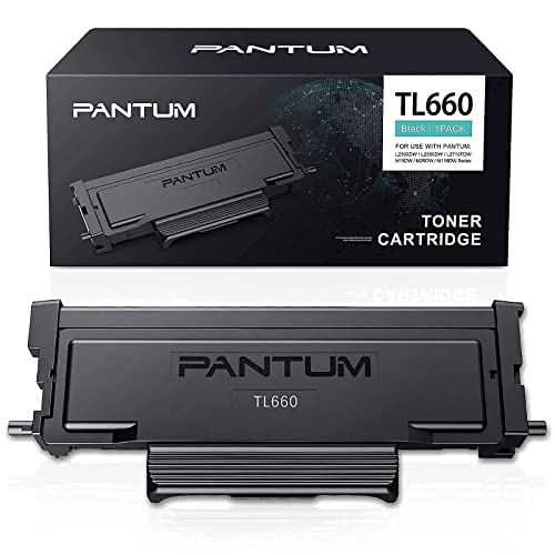 Laser Compact Printer Wireless Black and White Printer-Pantum L2300DW, Pantum Toner Cartridge TL660 Yields 3000 Pages