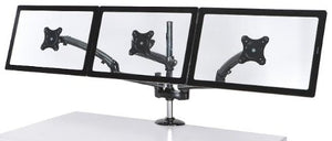 Cotytech DM-GMT13-C Triple Monitor Desk Mount Spring Arm Clamp Base - Dark Gray