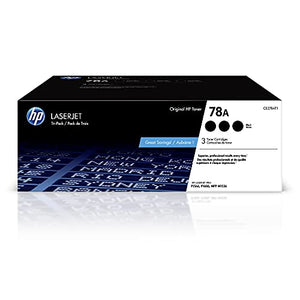 HP 78A | CE278AT1 | 3 Toner-Cartridges | Black | Works with HP LaserJet Pro M1536, MFP P1606
