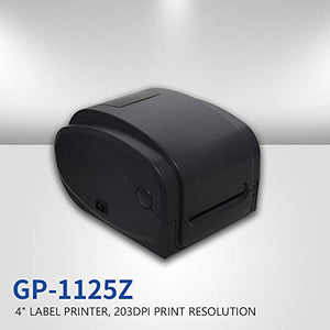 GAINSCHA GP-1125Z Thermal Transfer Desktop Printer Print Width of 4 inch,USB Serial Parallel and Ethernet Connectivity, Thermal Barcode Printer Professional Edition 4 Inch Label Print