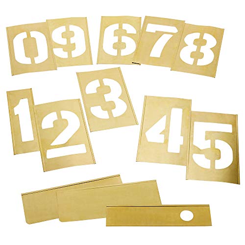 C.H. Hanson 8-inch 13 Piece Stencil Numbers