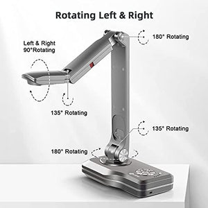 JOYUSING V508 8MP Document Camera for Teachers - VGA/HDMI/USB - Mac/Windows/Chromebook - Online Teaching & Web Conferencing