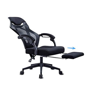 UsmAsk Ergonomic High-Back Swivel Mesh Office Chair with Footrest