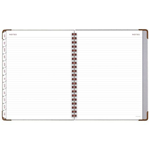 AT-A-GLANCE Weekly / Monthly Planner, January 2018 - January 2019, 8-3/4" x 11", Hardcover, Signature Collection, Gray (YP90512)