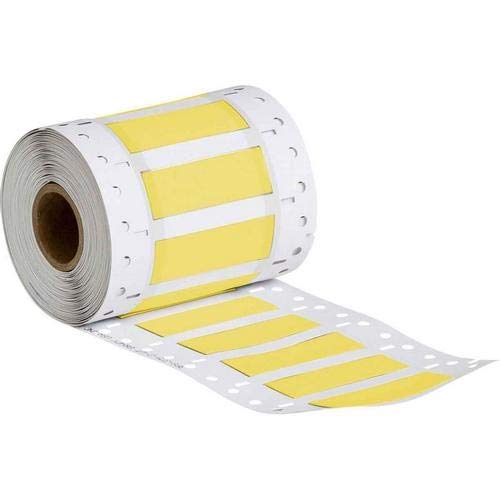 Brady 3PS-250-2-YL-SC PermaSleeve Wire Marking Sleeves - 1" Core, 0.439" Height, 2.00" Width, Polyolefin (B-342) Yellow (Roll of 500)