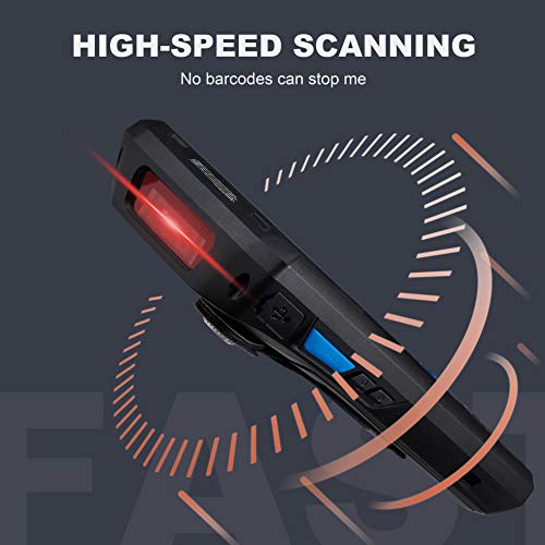 Android 8.1 Warehous Handheld Barcode Scanner MUNBYN Mobile Computer, 2D Honeywell Barcode Reader, 4.5’’ Corning Gorilla Glass, IPS Touch Screen, Numeric Keypad Support Wireless 4G 3G WiFi