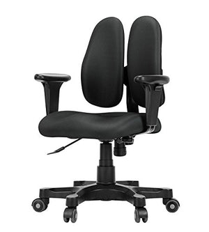 DUOREST DR-250G Leaders Office & Desk Chair with 3D Design Backrest, Urethane Caster, Tilt, Arm Rest (Knit Gray)