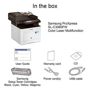 Samsung ProXpress C3060FW All in One Color Laser Printer with Wireless & Mobile Connectivity, Duplex Printing, Print Security & Management Tools, Amazon Dash Replenishment Enabled (SS212A)