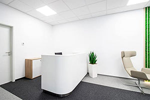 KANSOLE Modern White Reception Desk