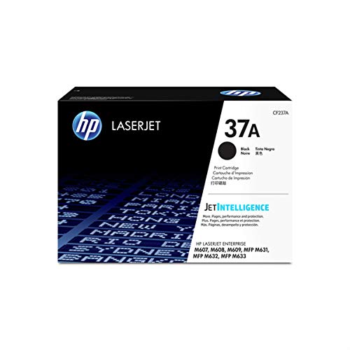 HP 37A Black Toner Cartridge (CF237A) for HP LaserJet Enterprise M607 M608 M609 M631 M632 M633