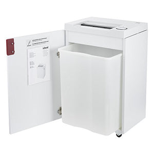 ideal. 2465 Continuous Operation Cross Cut Deskside Paper/Credit Card Shredder, 9-11 Sheet, 9 Gal. Bin, 3/4 HP Motor, P-5 Security Level