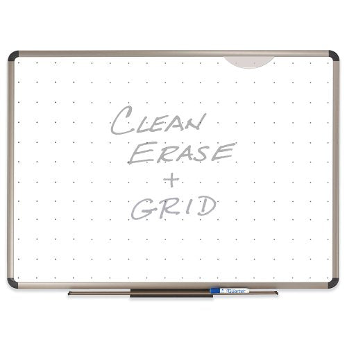 Quartet TE568T Quartet Total Erase Marker Board, 96 x 48, White, Euro-Style Aluminum Frame