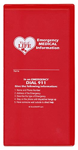 StoreSMART - Vial of Life 100-Pack - Magnetic Easy Open - Magnetic Back - Red - VOLMCP502MB-R-100