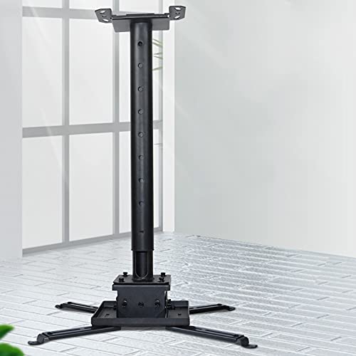 BNNP Ceiling Projector Mount Bracket - Adjustable Telescopic Stand for Home or Studio (Black)