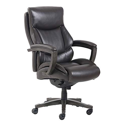 Thomasville Edinger Bonded Leather Big & Tall High-Back Chair, Brown/Dark Brown