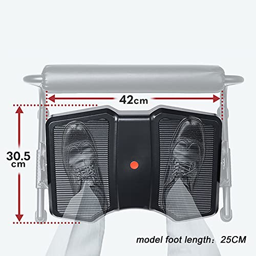 Generic Adjustable Lift Foot Pedal - 3 Height Adjustments, Massage Surface, Under Desk Footrest