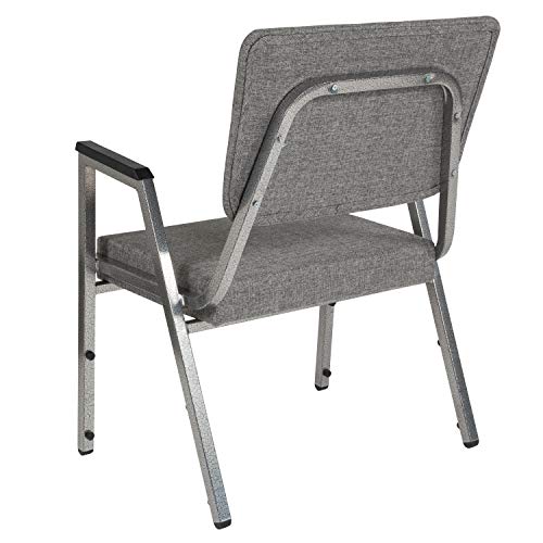 Flash Furniture 4-XU-DG-60443-670-2-GY-GG Bariatric Chairs, 4 Pack, Gray Fabric