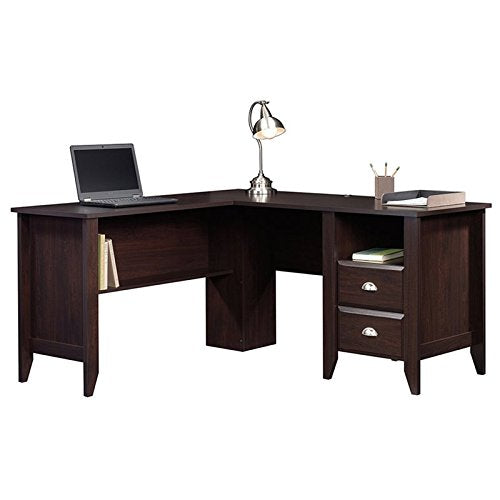 Pemberly Row L Shaped Computer Desk in Jamocha Wood