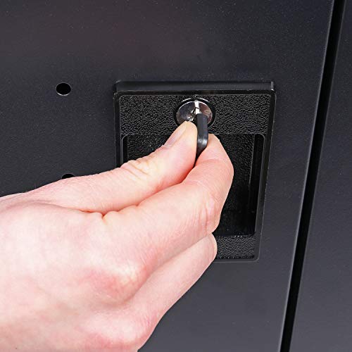 Pearington 32 Device Mobile Charging and Storage Cart for iPads, Chromebooks and Laptop Computers, Up to 13-inch Screen Size, Surge Protection, Front & Back Access Locking Cabinet